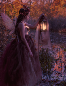 Daoine Sidhe: Maple Faery in Cranberry Bog
